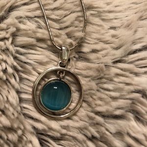 Silver & Blue Necklace (147)